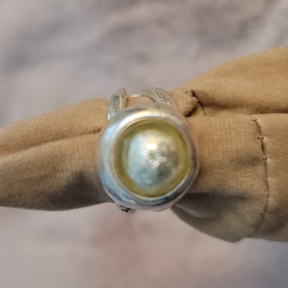 Sterling Silver Bold Gemstone Ring - image 1